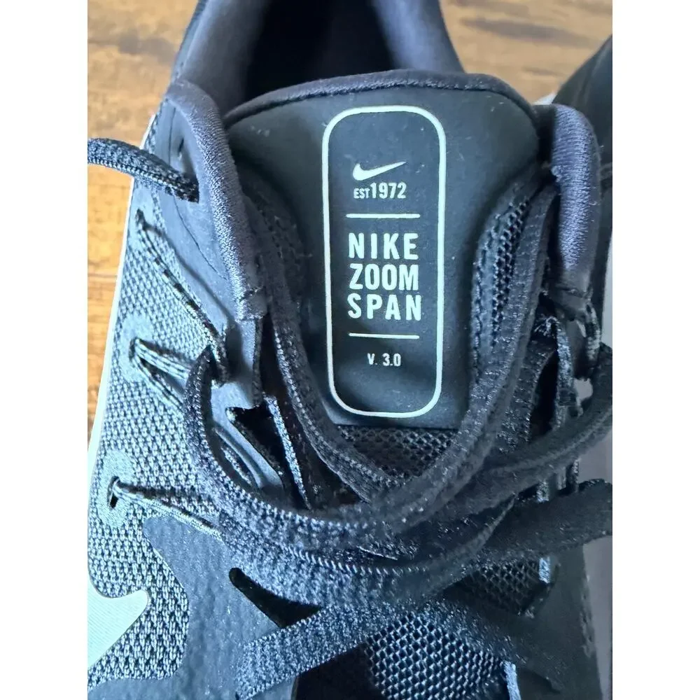 Nike Zoom Span 3 Women's Running Shoes Black/Anthracite/White Size 12 NWOB New - Picture 7 of 8